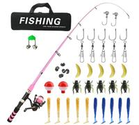 Canne à pêche pour garçons, ensemble de pêche pour - Équipement de pour petits | Équipement de Portable pour, Kit de de première année avec sac de transport pour les vacances d'anni