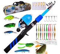 Canne à pêche pour Tout-Petits, Canne à pêche pour,Kit d'équipement de pêche télescopique Portable Pratique | Accessoires de pêche, Combinaisons de Canne et de Moulinet pour la