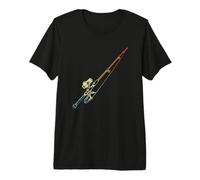 Canne à pêche Retro Style Angler T-Shirt Haut de Gamme
