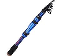 Canne à pêche Sougayilang Canne à pêche télescopique Portable - Fibre de carbone 24 tonnes, porte-moulinet usiné CNC, poignée confortable en EVA, canne à pêche de voyage pour la pêche à la truite basse 1.8/2.1/2.4/2.7M-2.7B