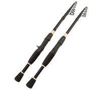 Canne À Pêche Spinning/Casting Télescopique Ultralégère De 1.8 À 2.4m, Accessoire En Fiber De Carbone