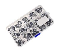 Canne À Pêche Spinning Et Casting, 75 Pièces/Lot, Guides De Canne À Pêche En Acier Inoxydable Intégré, Kit De Réparation D'anneau Avec Boîte