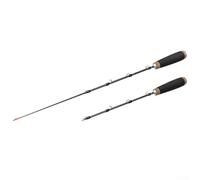 Canne à pêche sur glace de 50 cm conçue pour une reconnaissance subtile des morsures en hiver avec noyau en carbone et anneaux de guidage