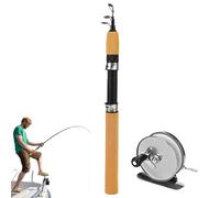 Canne à pêche sur glace : moulinet de petite taille, action ultra douce, équipement portable, moulinet compact, équipement durable | pour réservoirs lacs radeau en plein air sport Recr
