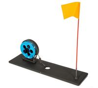 Canne à pêche sur glace portable avec indicateur de mât de drapeau, équipement de pêche pliable pour un transport facile et une utilisation stable sur glace (1 pièce)