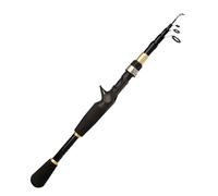 Canne à pêche télescopique - Canne à lancer d'appât lointain | Canne à pêche en fonte longue portée | Canne à pêche de voyage compacte | Canne à lancer d'appât portable résistante