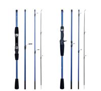 Canne A Peche Telescopique,Canne a Peche au Coup 1 Canne À Pêche Baitcasting Spinning Travel Carbon 4/5 Sections, Poids De Lancer 5-20 G, Puissance Ultra-légère, Leurre, Truite, Mini(Spinning 1.8m)