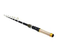 Canne à pêche télescopique - Canne à pêche portable et extensible pour pêche à la truite en eau douce, bar, truite, lac, rivière, quai, kayak, randonnée pour adultes