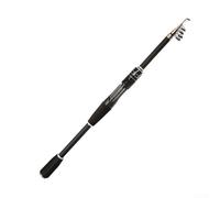 Canne à pêche télescopique de 1,8 m à 2,4 m, en fibre de carbone, 53 cm, compacte pour les pêcheurs sportifs de plein air (poignée droite 1,8 m)