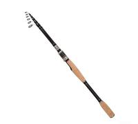 Canne à pêche télescopique en fibre de carbone, pour anneaux de guidage SIC, portable et légère M Action noire, 1,8 m/2,1 m/2,4 m pour pêche polyvalente de voyage (B)