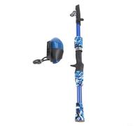 Canne à pêche télescopique et moulinet pour enfants avec accessoires de leurre, kit de canne à pêche portable en FRP pour débutants en mer ou en lac, rouge