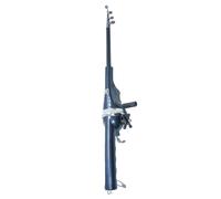 Canne à pêche télescopique pliable avec moulinet en métal intégré, canne à pêche à la perche douce - Pour mer, lac, rivière, extérieur, , bateau, pêche, adultes, , débutants
