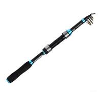 Canne à pêche télescopique pour débutant en fibre de carbone 40,5 cm repliée 1,8 m entièrement étendue pour l'extérieur (canne à pêche)