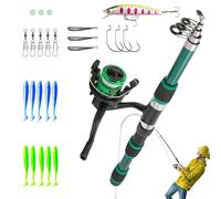 Canne à pêche télescopique pour Tout-Petits | Canne à pêche télescopique de 1,8 m pour Lancer, équipement de pêche pour, Petit Quai, Ensemble de Poissons pour Jeunes, Ensemble de démarrage