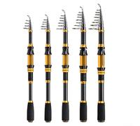 Canne à pêche télescopique pour utilisation en mer, longueur réglable de 1 8 m à 3 0 m, en métal construit avec des anneaux anti-explosion et des caractéristiques de dissipation de la chaleur pour une