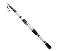 Canne à pêche télescopique ultralégère et Dure, Portable, Longue coulée, en Fiber de Carbone, 1.5 à 2.4m, matériel à Action Rapide pour la pêche, Les Voyages(Spinning Rod,1.8m)