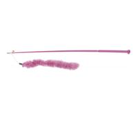 Canne à pêche XXL avec boa de plumes, taille 65 cm pour chat.