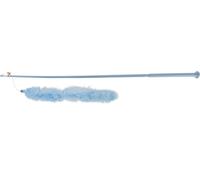 Canne à pêche XXL avec boa de plumes, taille 65 cm. pour chat.