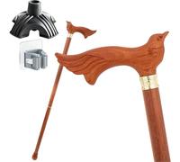 Canne Ancienne en Bois Massif, Poignée Ergonomique Antidérapante Résistante à L'usure et Portable Destinée aux Personnes Âgées Accessoire Élégant pour Gentilshommes
