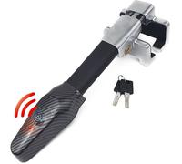 Canne antivol Voiture avec Alarme, 120dB, Serrure Haute Sécurité, Bloc Volant Auto Universelle, Bloque Barre Antivols