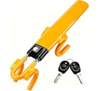 Canne Antivol Voiture Bloque Volant, pour Rolls Royce Park Ward Ghost Phantom Ghost, Barre Bloque Volant, Robuste, Ajustement Universel, 2 Clés,A-Yellow