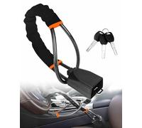 Canne Antivol Voiture, pour Nissan Versa Note Almera Micra Micra, Antivol Voiture, Bloque Volant Ceinture, Robuste et Visible, Anti vol Auto Universele, 3 Clés,A