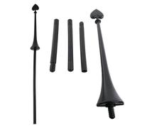 Canne As de pique 139 cm - Noir