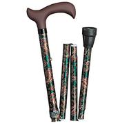 Canne béquille aluminium extensible et pliable vert cachemire