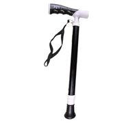 Canne blanche pliable, Bâton de randonnée télescopique antidérapant, léger, en alliage titane, portable, 38-105 cm