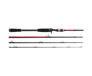 Canne casting Hearty Rise Red shadow Travel 20-80g Noir 2,13 m