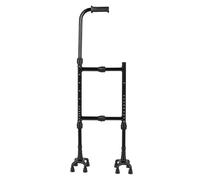 Canne d'aide à l'escalade - Hauteur réglable - Base antidérapante à 8 griffes - En aluminium robuste - Capacité de 204 kg - Soutien pour personnes âgées - Soulage la douleur au genou - Aide à la