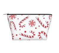 Canne De Bonbon Rouge De Noël, Trousse de Toilette Trousse de Maquillage Sac à cosmétiques Trousse de Toilette de Voyage Portable
