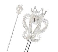Canne de Fée de 50 Cm, Accessoire de Costume pour La Marche Canne Sceptre pour La Scène Couronne Fête Sceptre