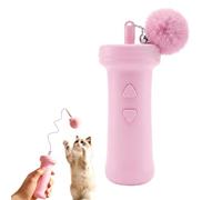 Canne de interactive pour chat avec balle en peluche électrique automatique | Jouets interactifs pour chat pour l'exercice, le jeu et le comportement de chasse pour enrichir et s'enrichir