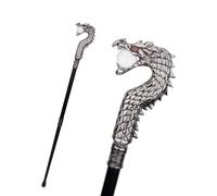 Canne de Marche Avec Poignée en Forme de Griffe de Dragon, Canne de Luxe pour Hommes et Femmes, Sceptre Antidérapant Amovible, Accessoire de Cosplay et de Fête Style Vintage 93 Cm