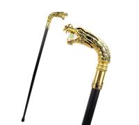 Canne de Marche Décorative Avec Dragon Doré Mordant Une Boule, Canne Élégante pour Homme, Accessoire de Cosplay Poignée en Forme de Crosse 93 Cm