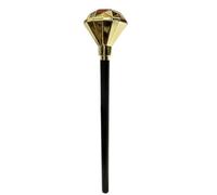 Canne de marche d'Halloween avec diamants - Sceptre roi | Accessoires de costume pour jeu de simulation, cosplay, fête, accessoires photo, décoration, cadeaux unisexes sorcière