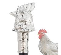 Canne de Marche en Alliage D'aluminium avec Tête de Coq pour Hommes et Femmes, Canne Décorative Gothique en Métal Orné avec Poignée Ergonomique, Canne de Marche pour Personnes Âgées