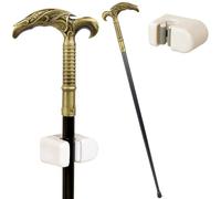Canne de Marche en Forme de Faucille de 93 Cm Avec Pince, Embout Amovible Antidérapant, pour Collection de Cosplay Ou Décoration