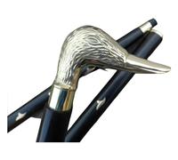Canne de marche en forme de tête de canard de style vintage, manche en bois noir avec poignée en laiton, canne décorative pour festivals et occasions spéciales