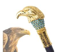 Canne de Marche en Or Antique, Canne de Marche de Luxe Eagle, Belle Béquille de Rééducation d'alpinisme en Alliage D'aluminium