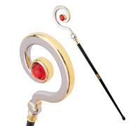 Canne de Marche Gem Wand pour Hommes et Femmes, Canne Décorative Gothique en Métal Orné avec Poignée Ergonomique, Canne de Marche pour Personnes Âgées(White)