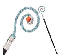 Canne de Marche Gem Wand pour L'alpinisme, Bâton Décoratif pour Cosplay Homme/femme, Antidérapant 90 Cm(Blue Red)