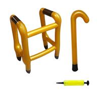 Canne De Marche Gonflable - Accessoire De Costume De Farce | Accessoire De Cadre De Marche Gonflable, Cadeau Drôle De Gag De Retraite, Jouet De Blague De Carnaval Cosplay pour Personnes Âgées pour