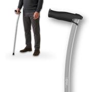 Canne de Marche Légère 100% Aluminium Aérospatial Ergonomique, Gris, M