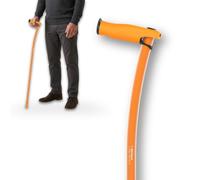 Canne de Marche Légère 100% Aluminium Aérospatial Ergonomique, Orange, S