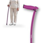 Canne de Marche Légère 100% Aluminium Aérospatial Ergonomique, Violet, M
