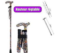 Canne de Marche Pliable Deluxe réglable en hauteur - Aidapt VP155SG G