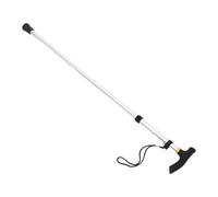 Canne de Marche Pliable Télescopique 5 Sections pour Seniors | Alliage D’aluminium, Antidérapant, Bouton Caché, pour Randonnées et Balades Longues, Argenté