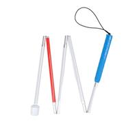 Canne de Marche Pliante en Alliage d'aluminium, Pliable, antidérapante, réfléchissante, Canne Aveugle Pliable, 5 Sections, Canne Debout Portable pour Personnes âgées et